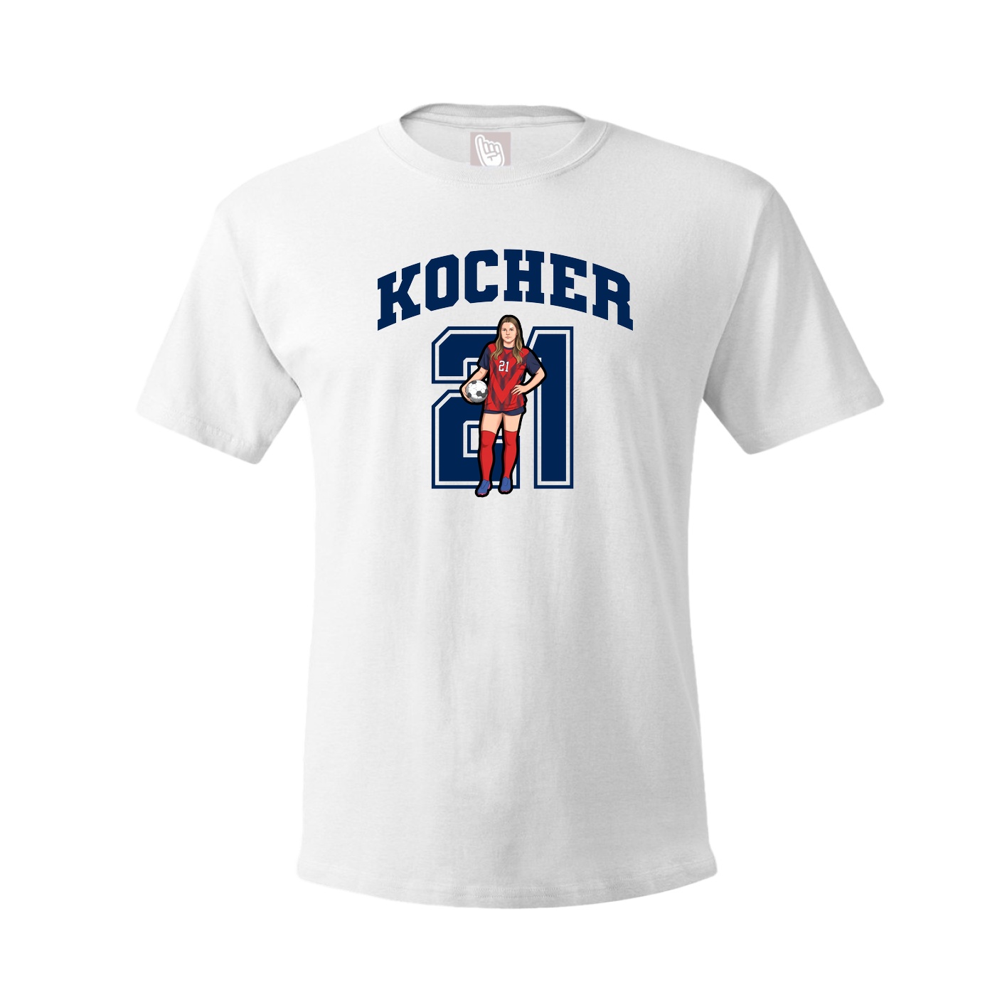 Tee — Number in White