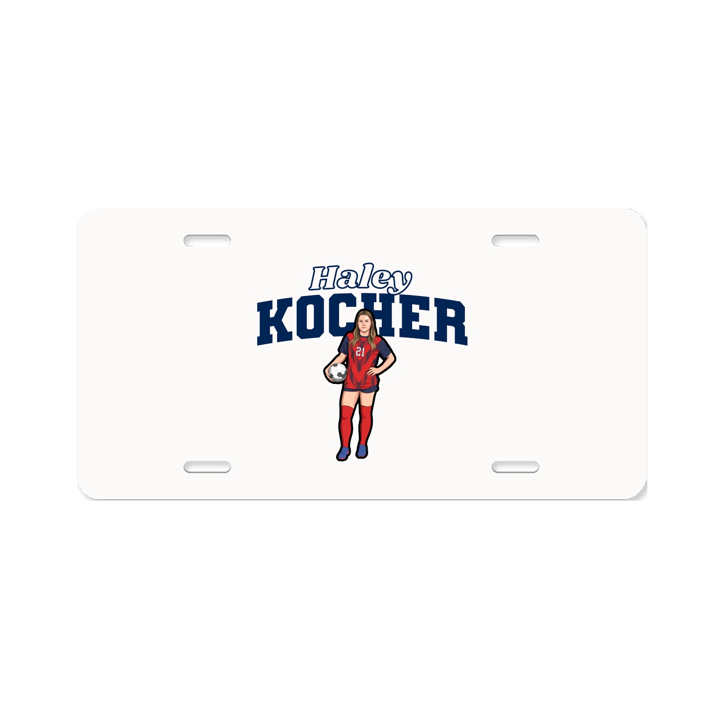 License Plate — Name Arch in Classic