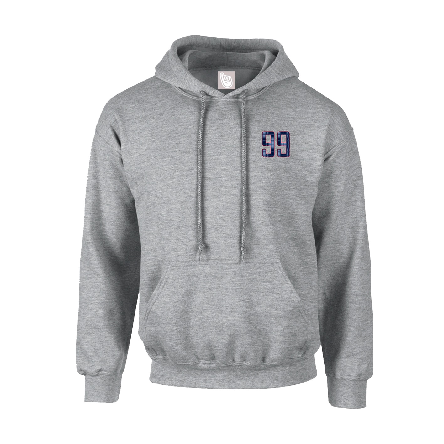 Hoodie — Front Shirsy in Grey