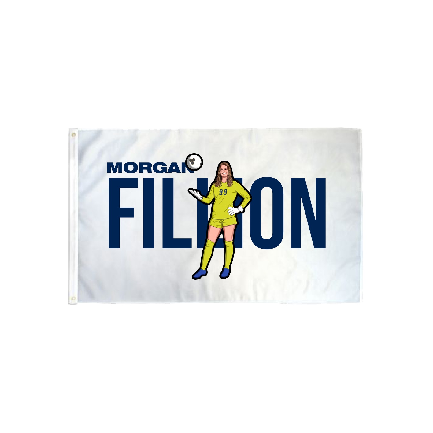 3x5 Flag — Player Name in Classic