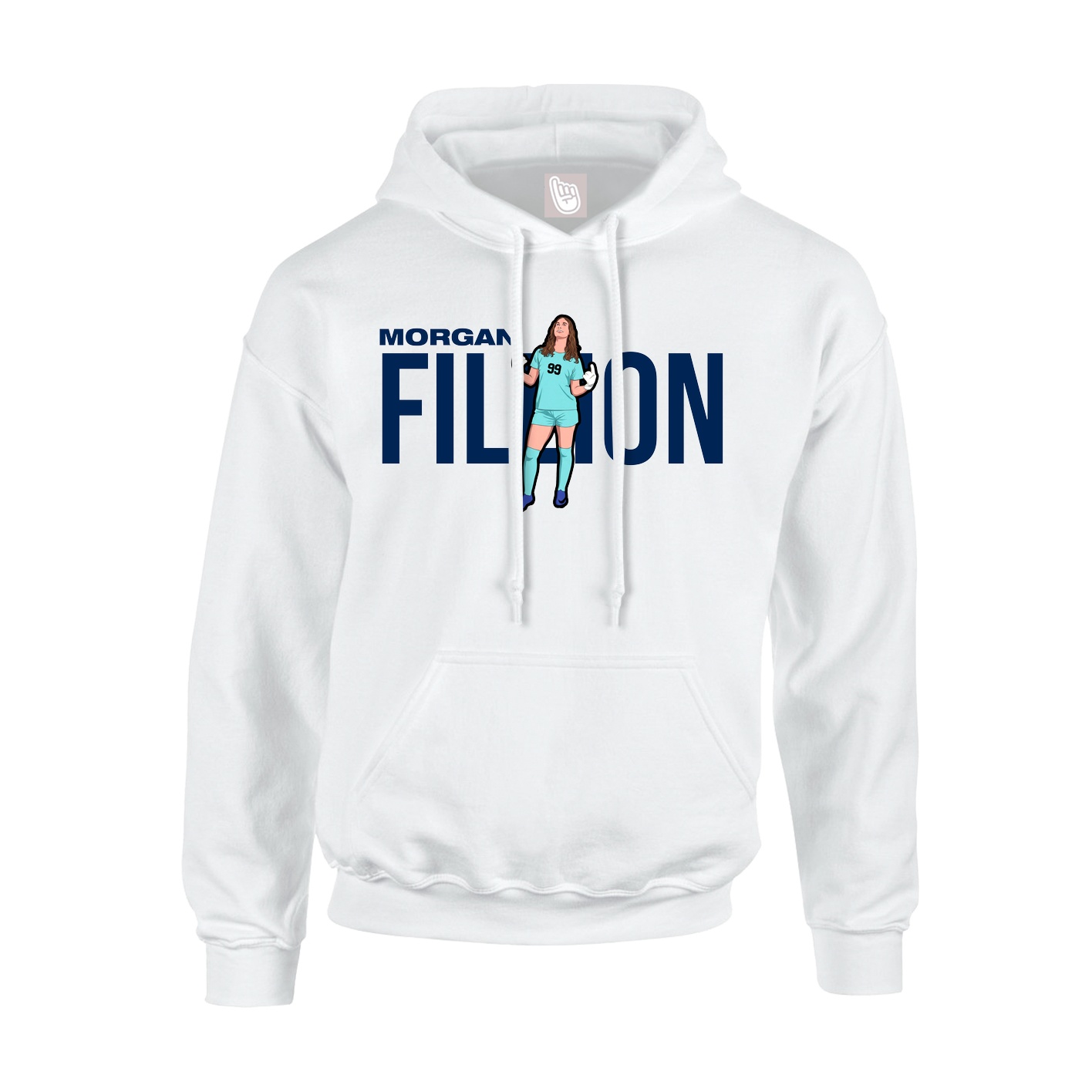 Hoodie — Player Name in White