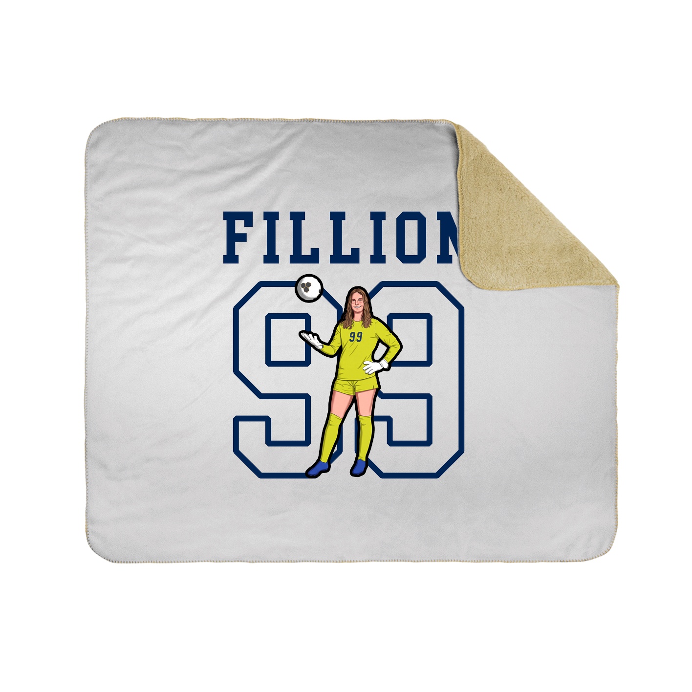 Throw Blanket — Shirsey in White