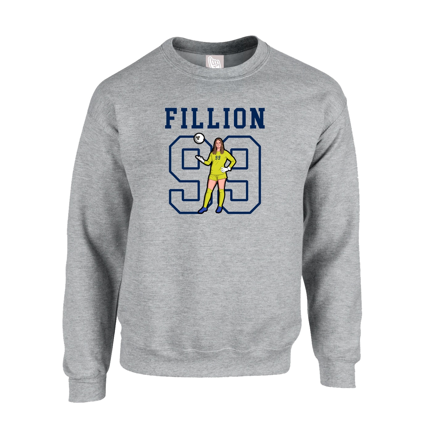Fleece Crew — Shirsey in Grey