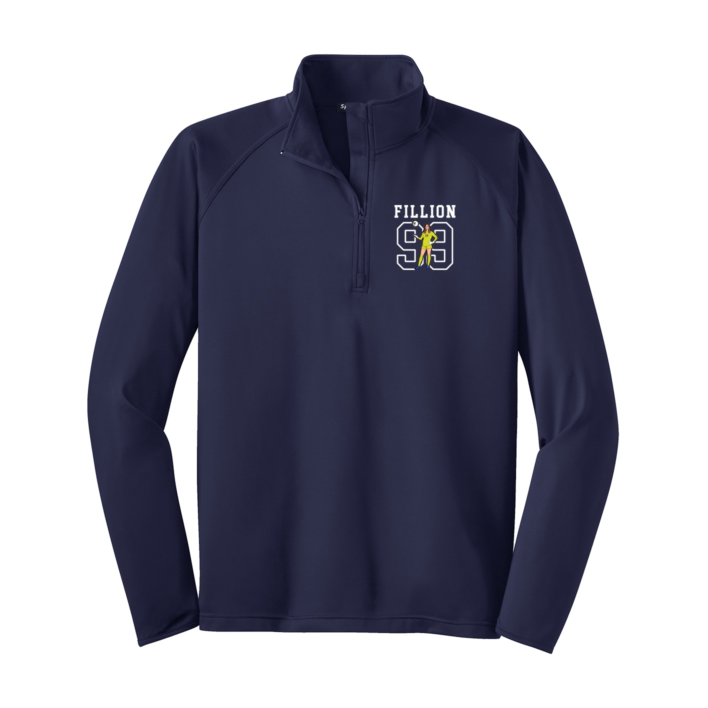 Q-Zip Pullover — Shirsey in Navy