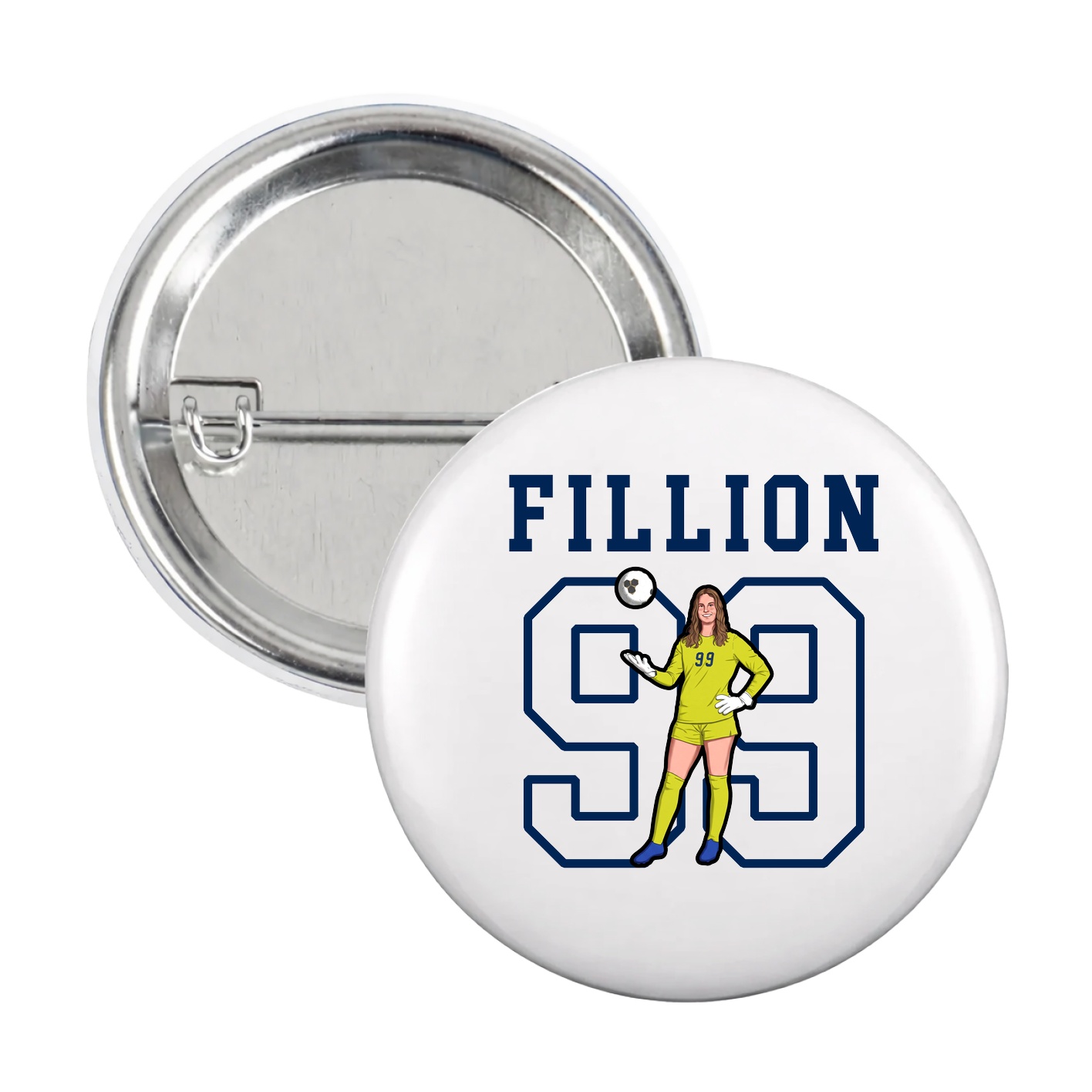 Game Day Button — Shirsey in White
