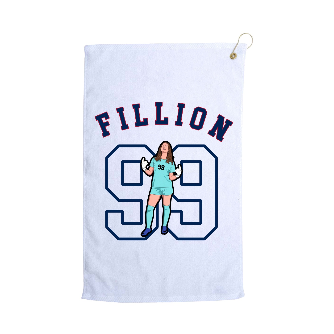 Golf Towel — Shirsey Arch in White