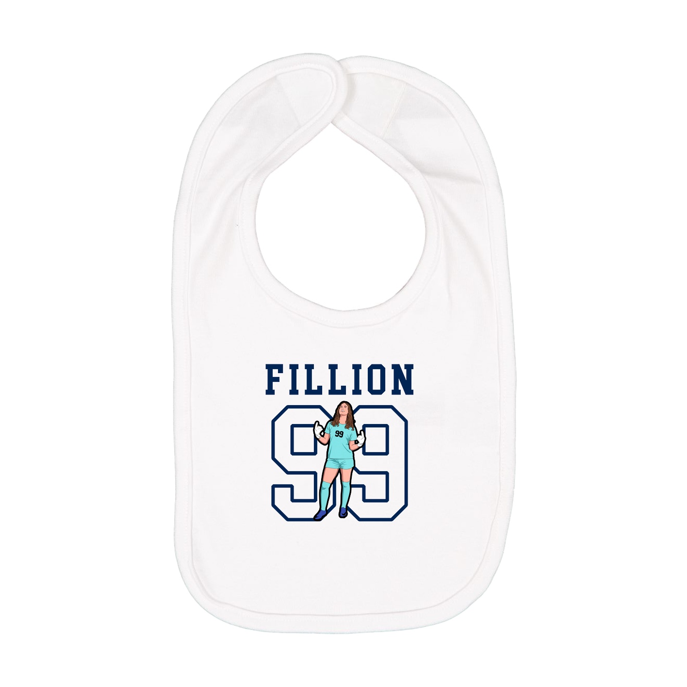 Infant Bib — Shirsey in White