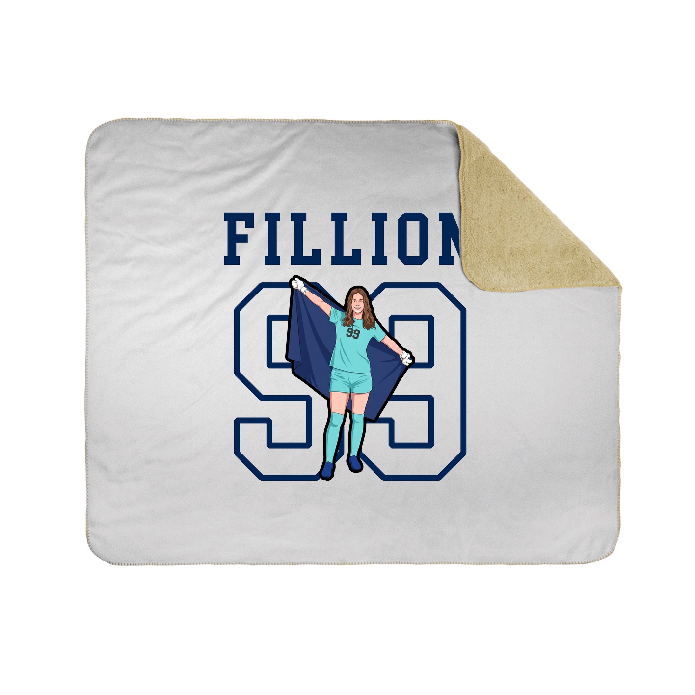 Throw Blanket — Shirsey in White