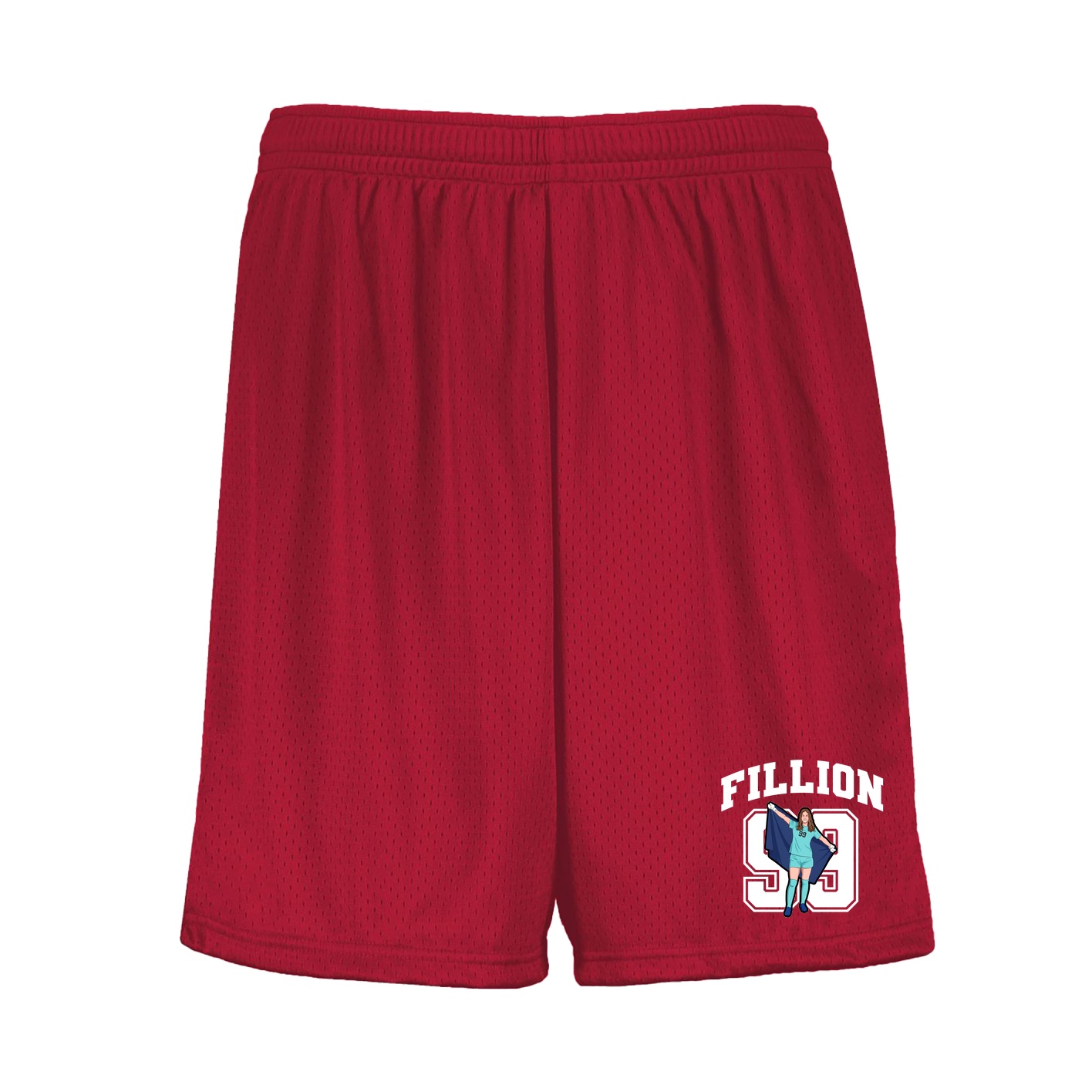 Shorts — Number in Red