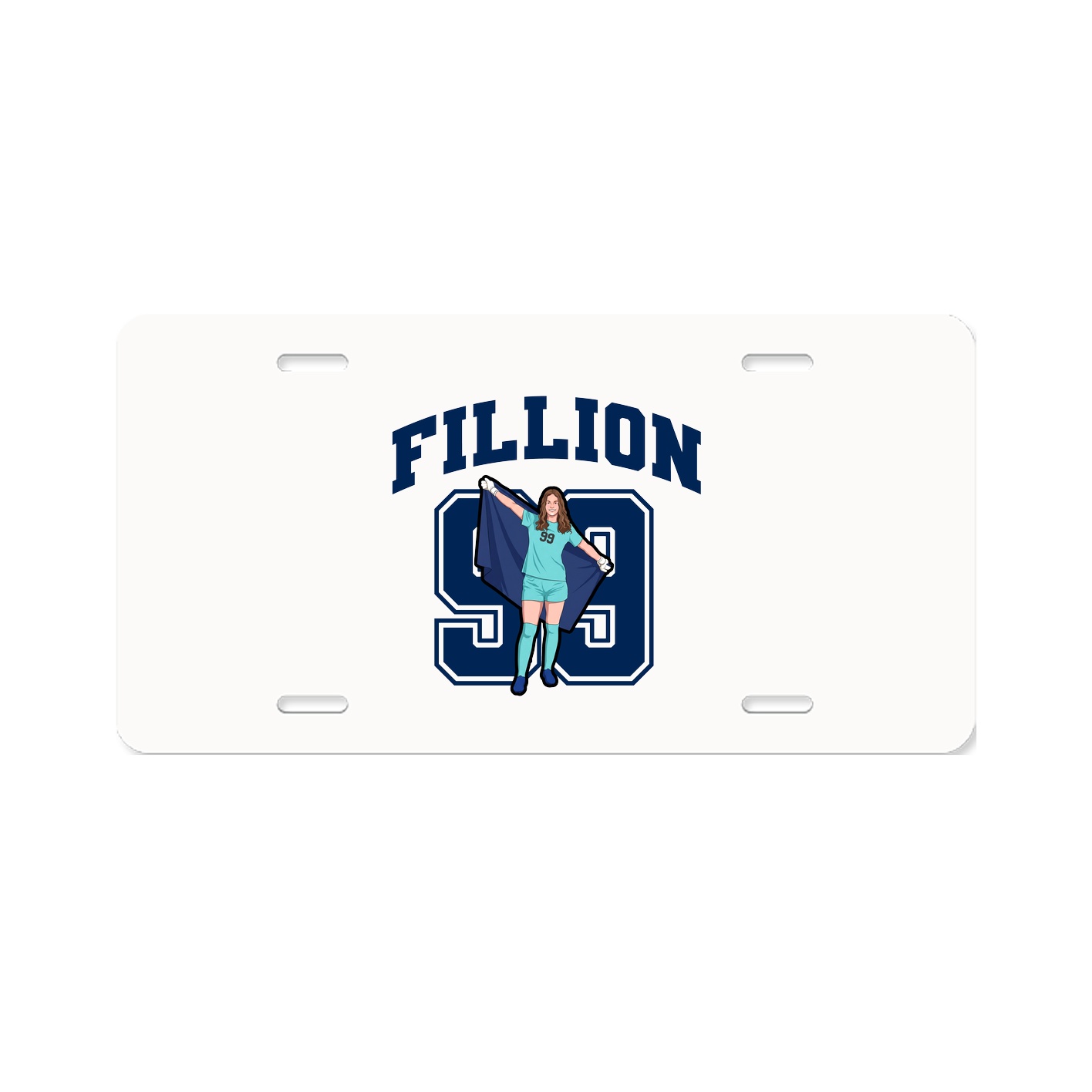 License Plate — Number in Classic
