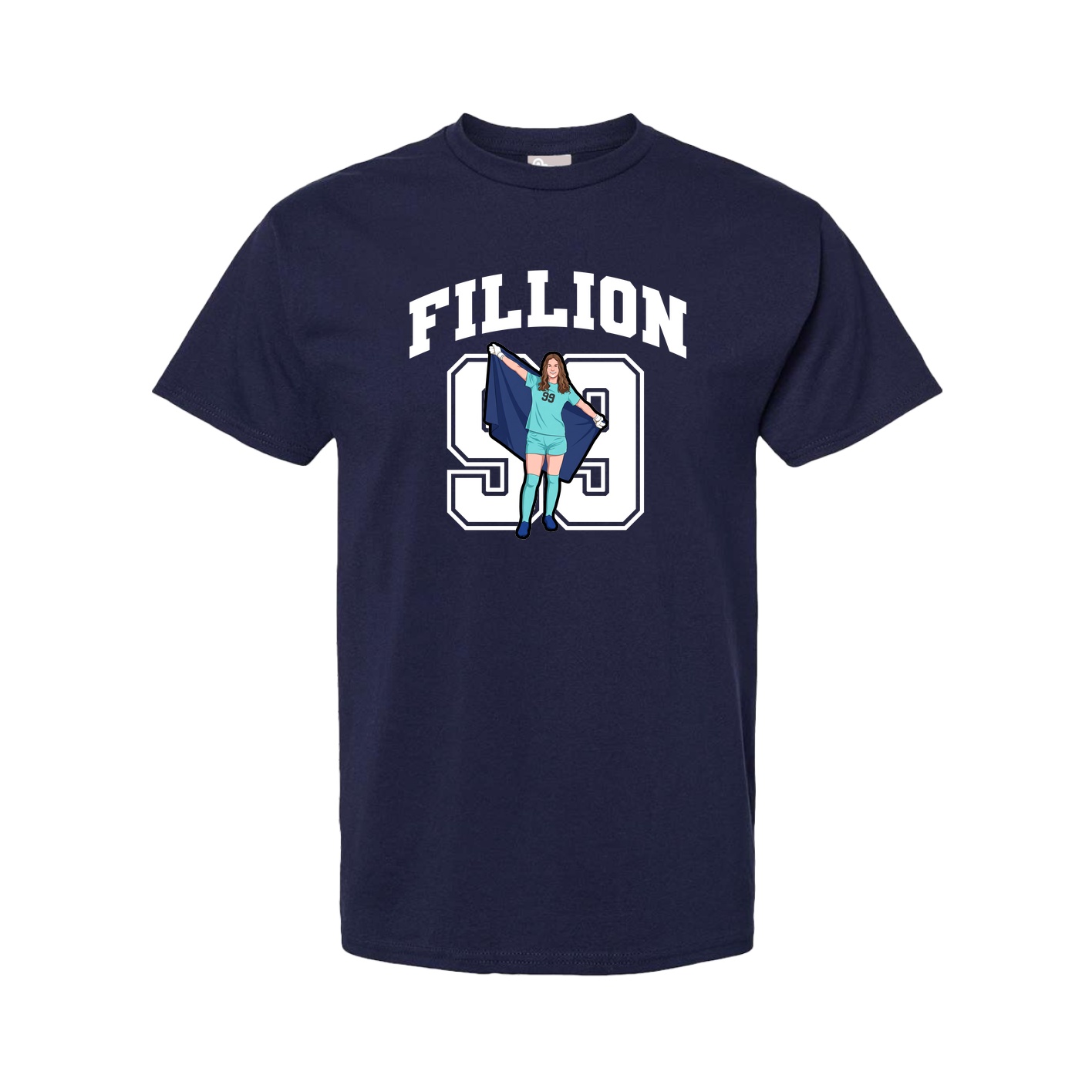 Tee — Number in Navy