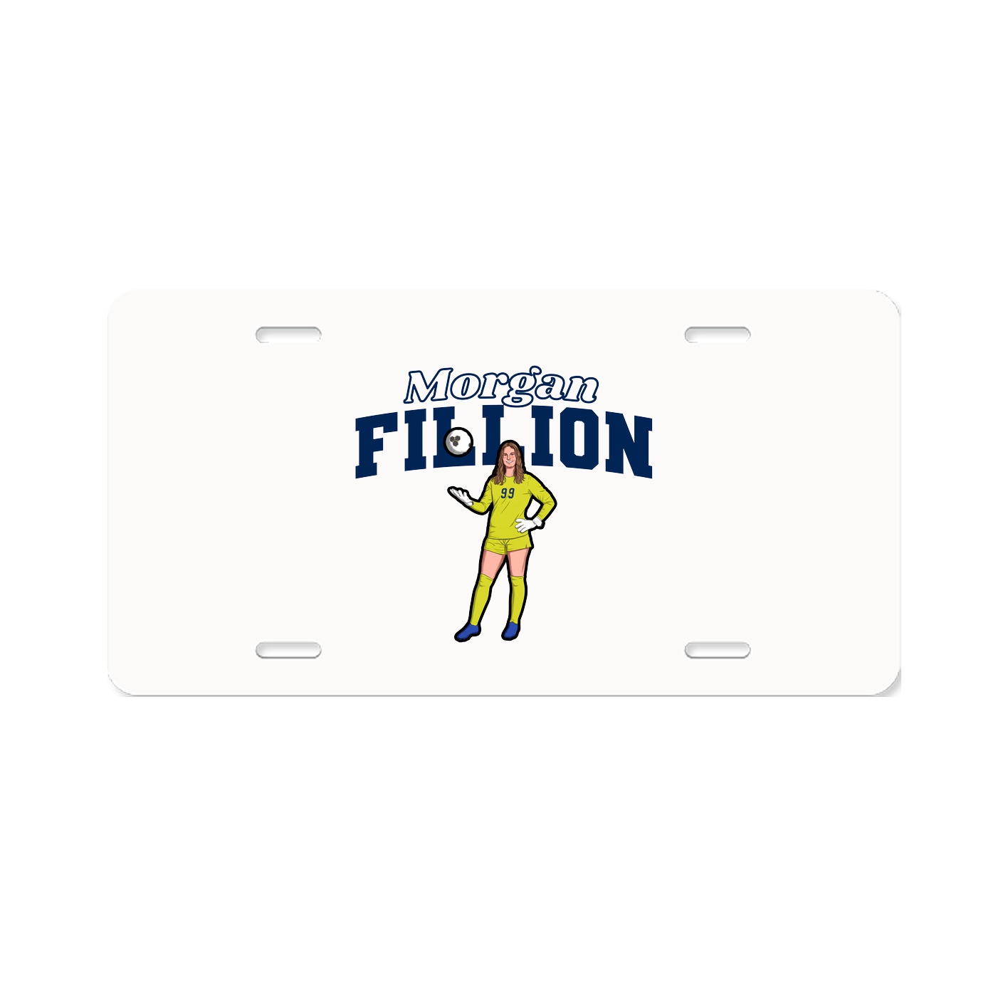 License Plate — Name Arch in Classic