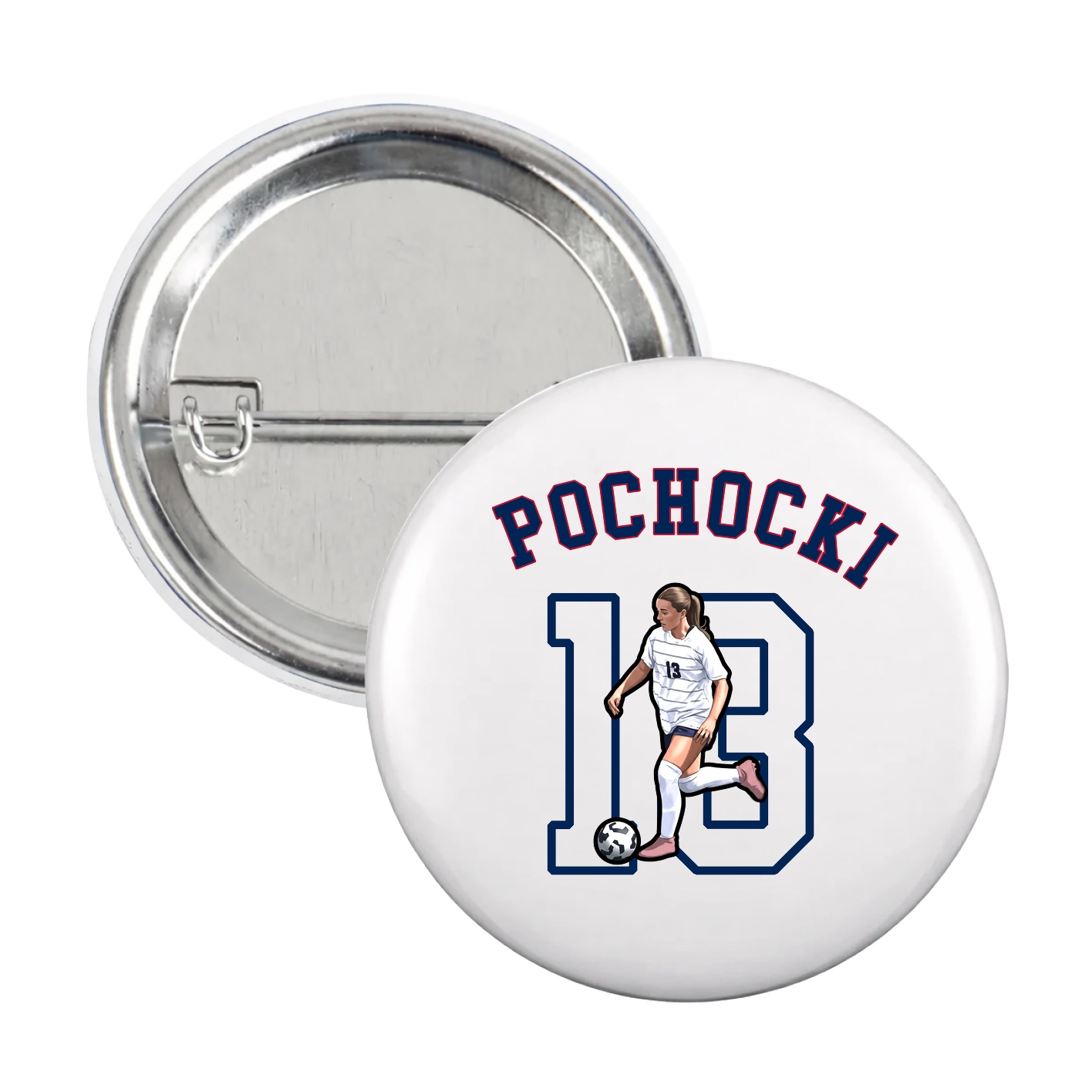 Game Day Button — Shirsey Arch in White