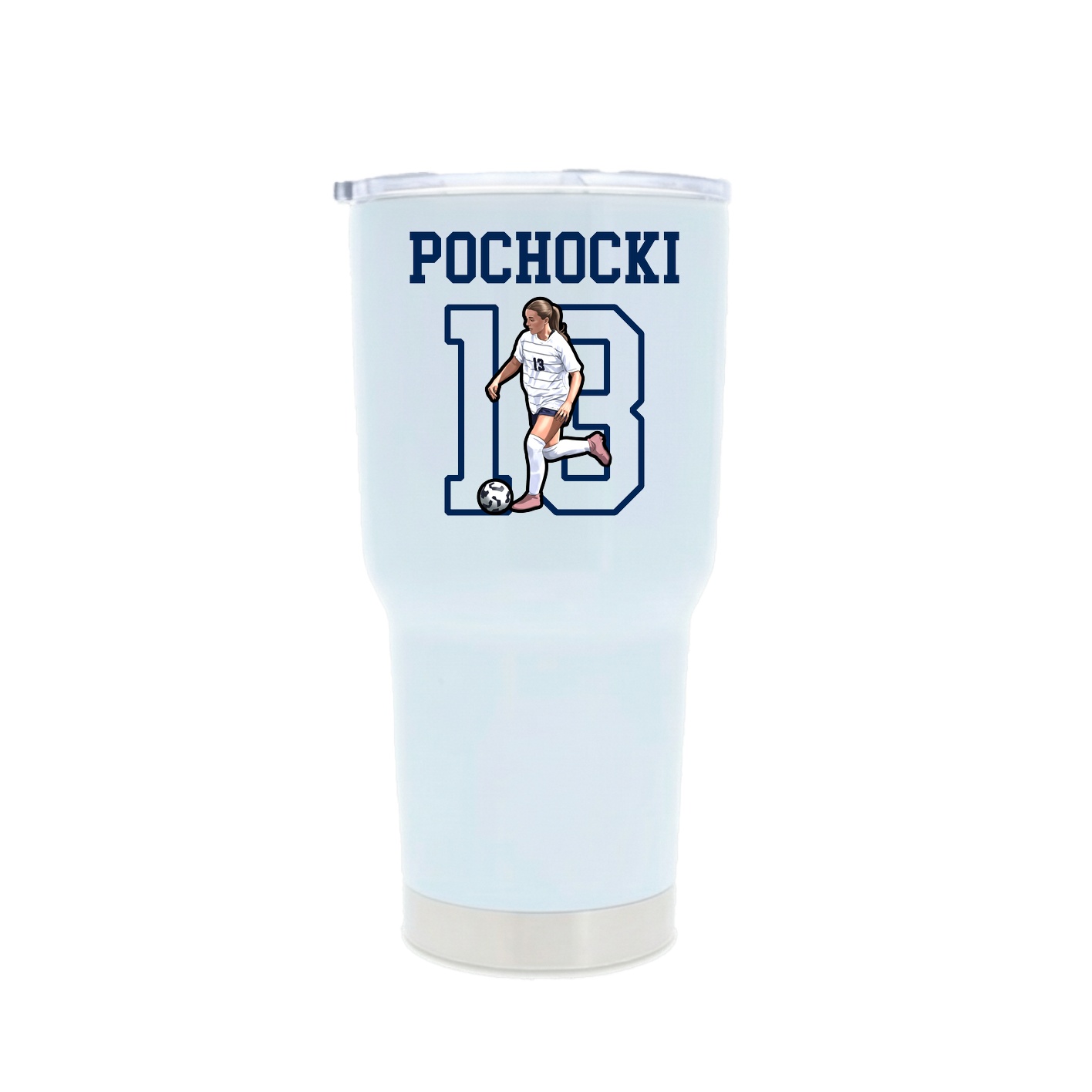 30oz Stainless Steel Tumbler — Shirsey in White