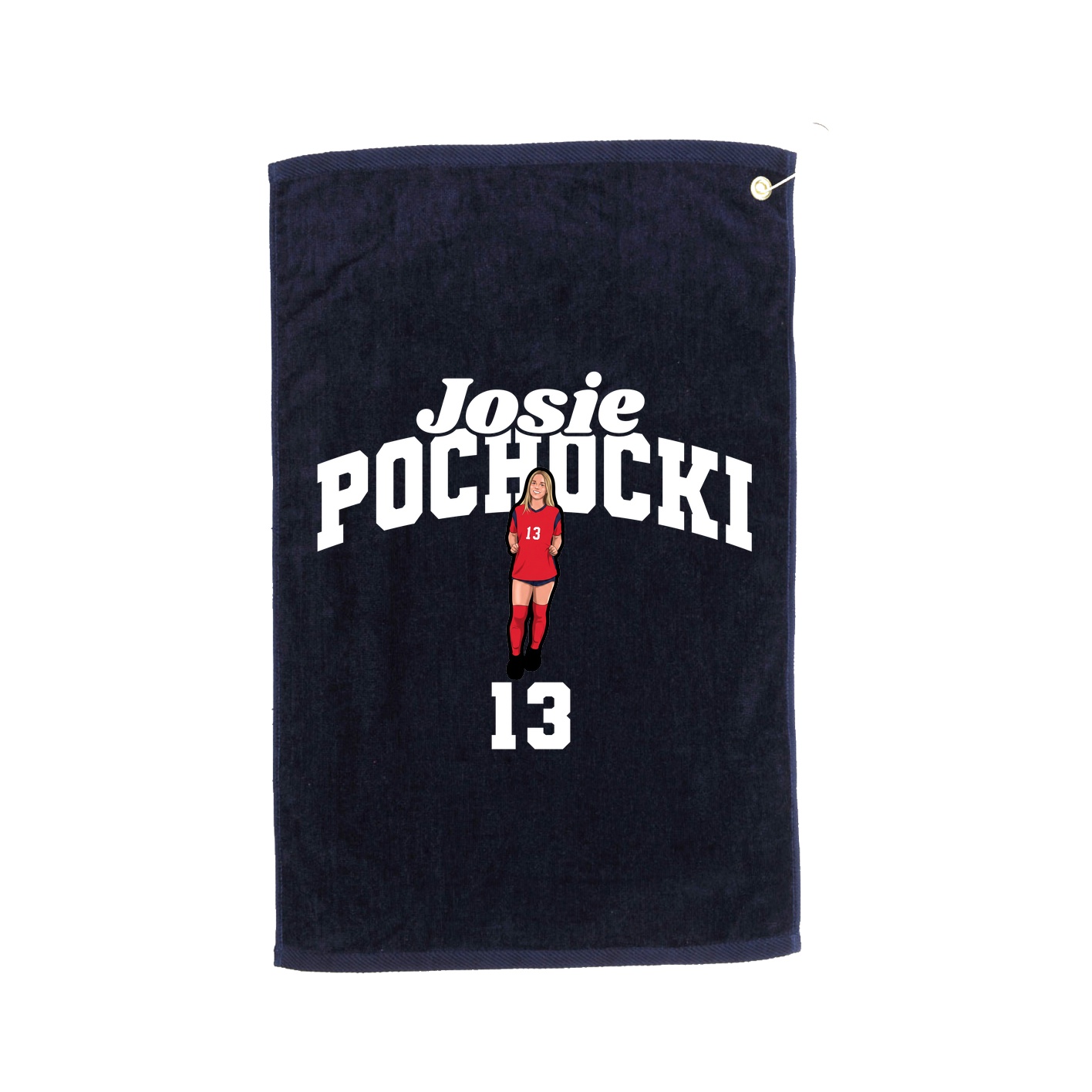 Golf Towel — Signature Arch in Navy