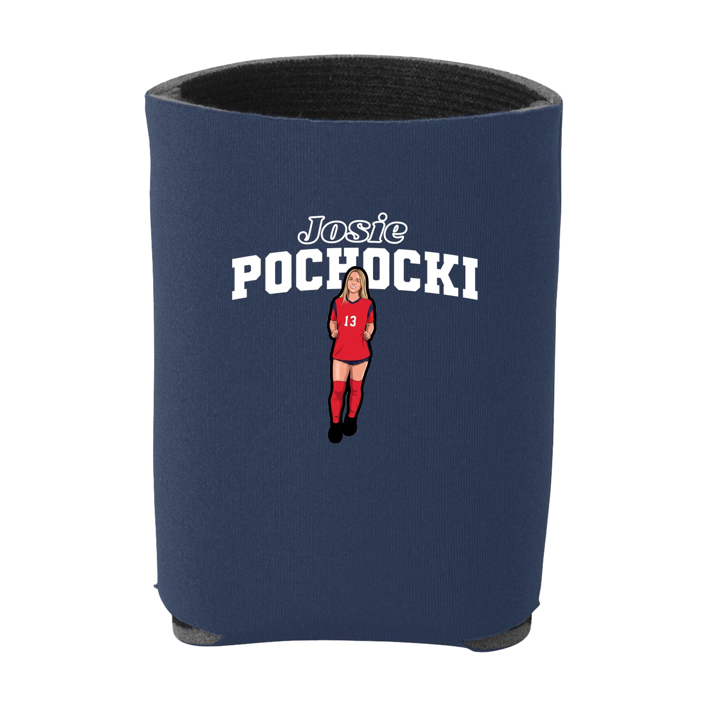 Can Holder — Name Arch in Navy