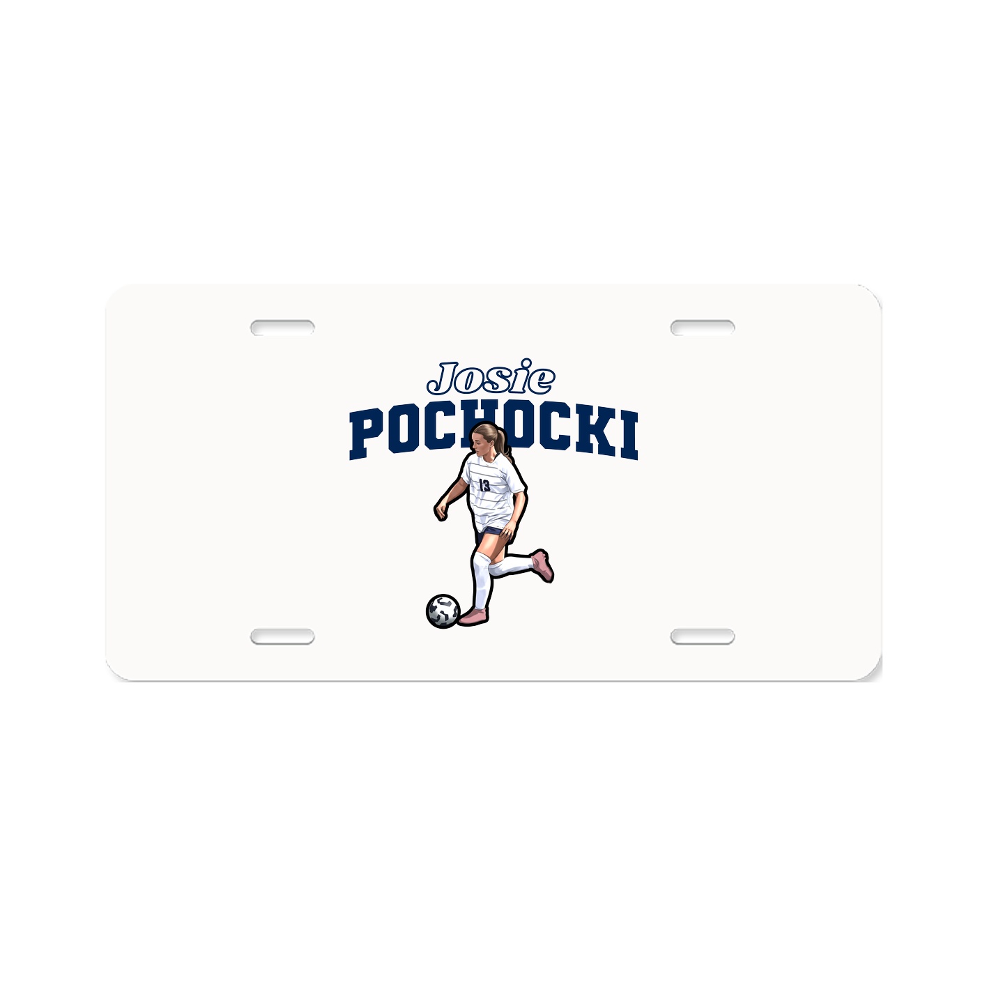 License Plate — Name Arch in Classic