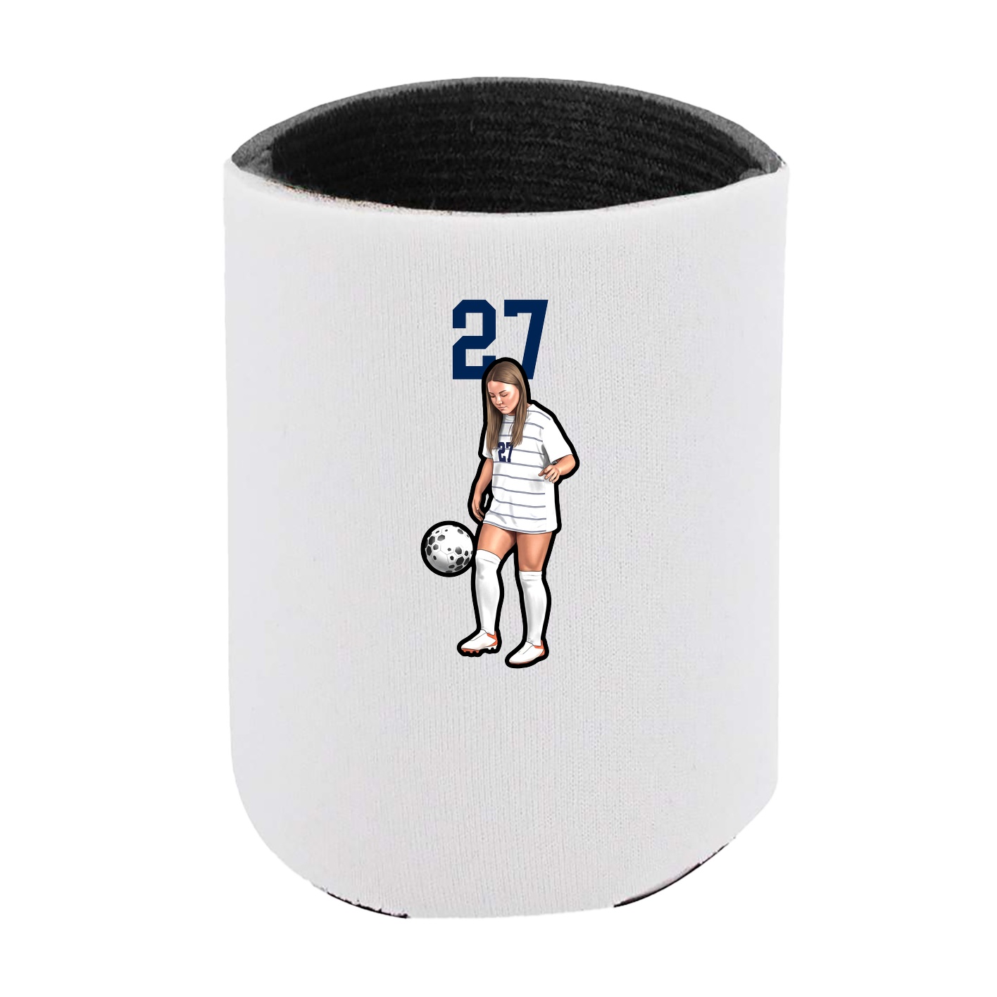 Can Holder — Number Top in White