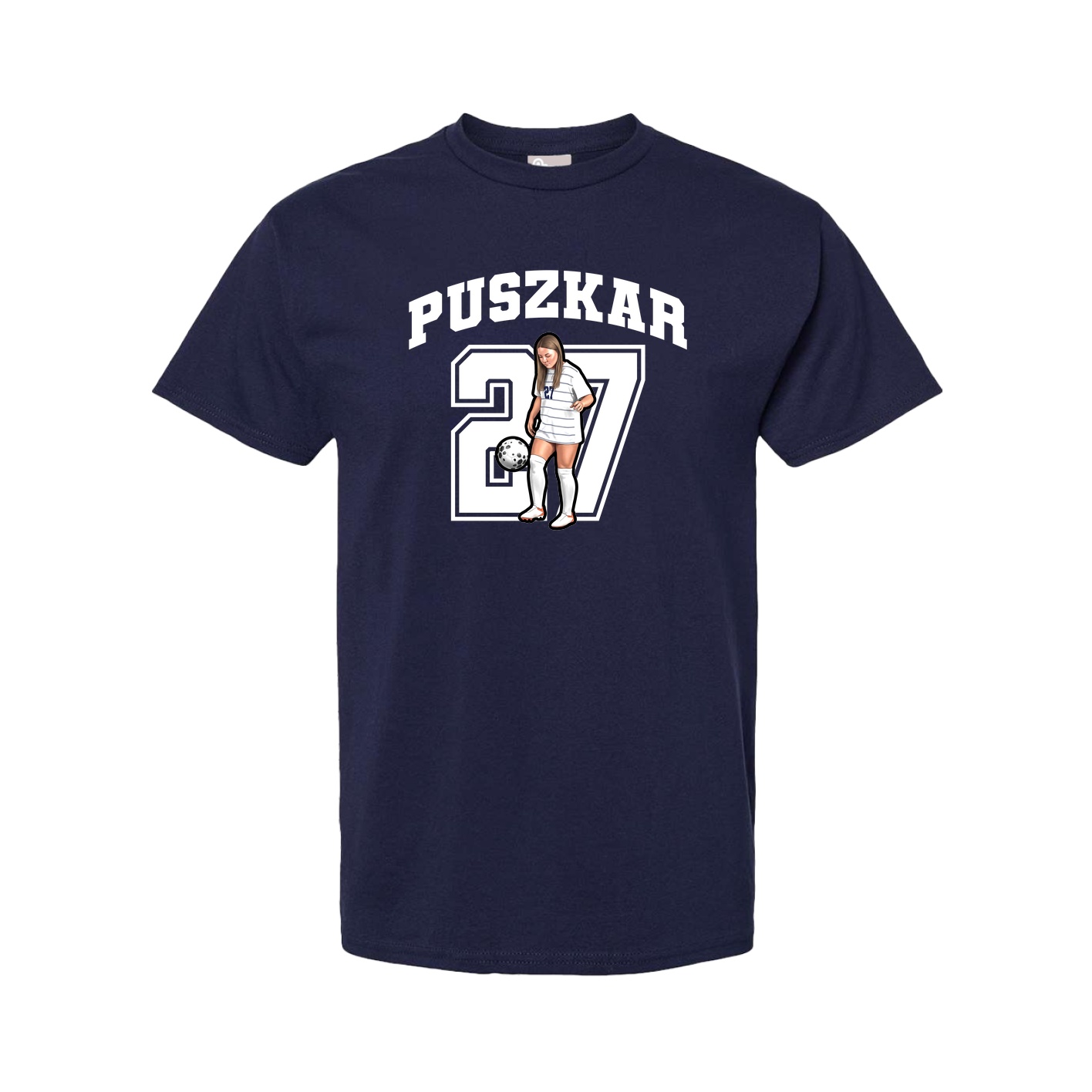 Tee — Number in Navy