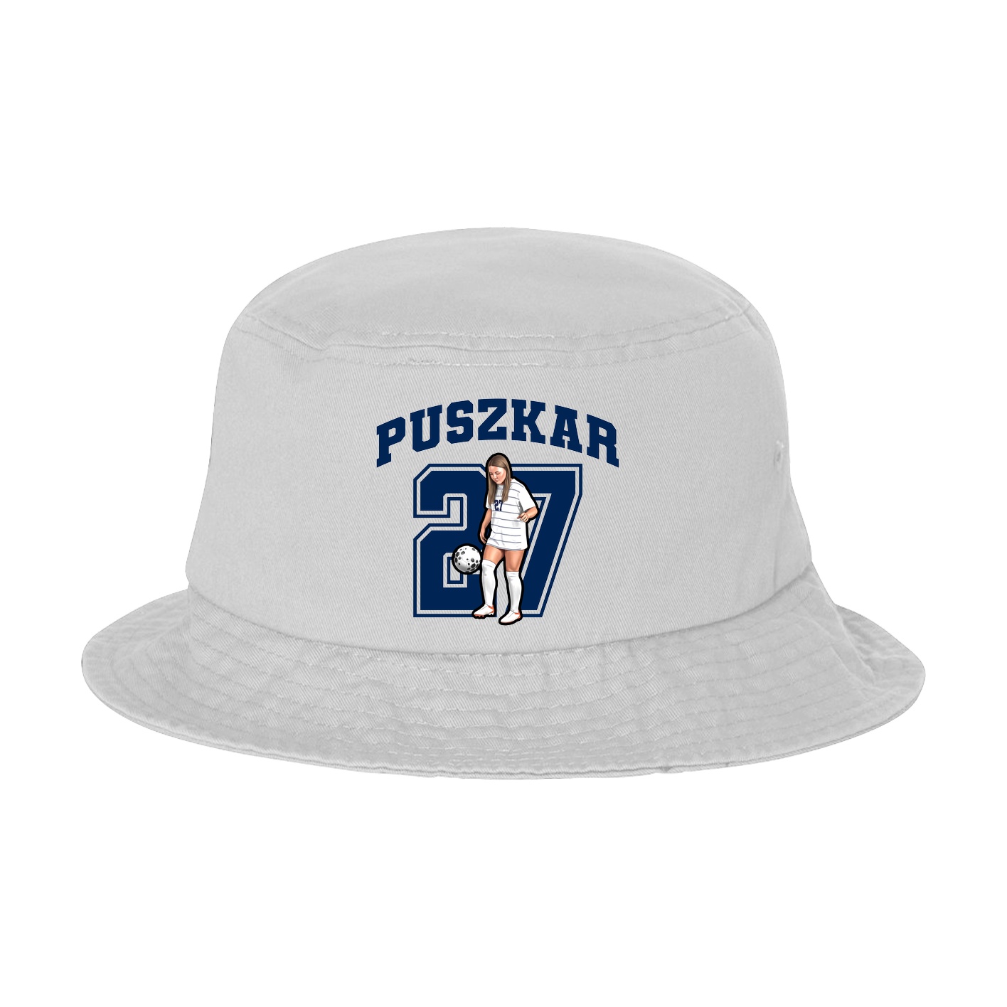Bucket Cap — Number in White