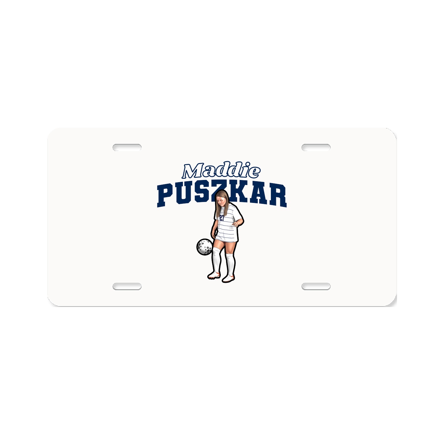 License Plate — Name Arch in Classic