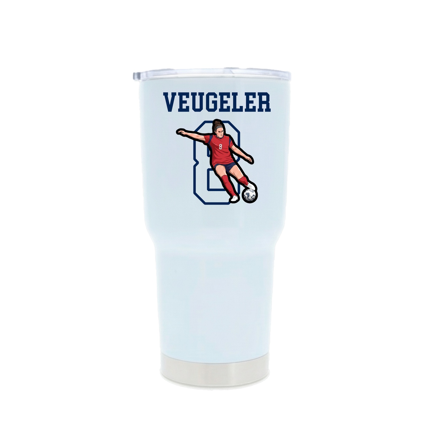 30oz Stainless Steel Tumbler — Shirsey in White
