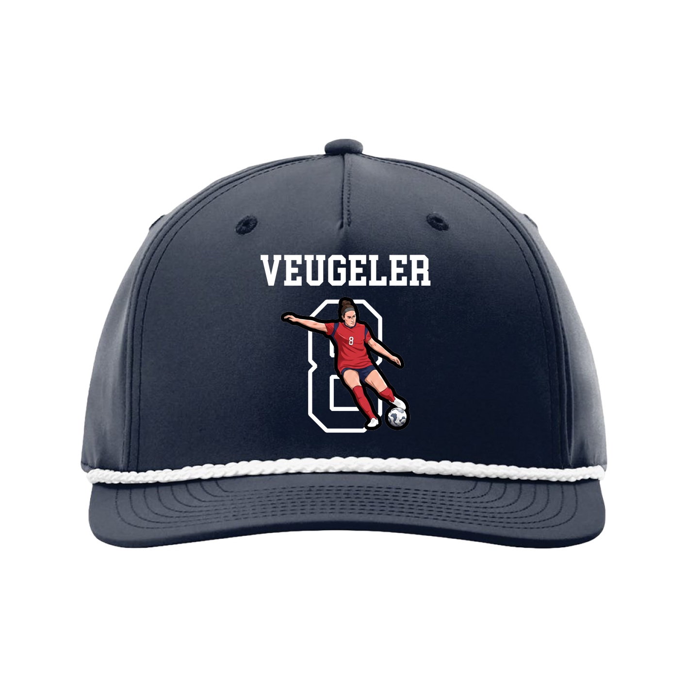 Five-Panel Classic Rope Cap — Shirsey in Navy