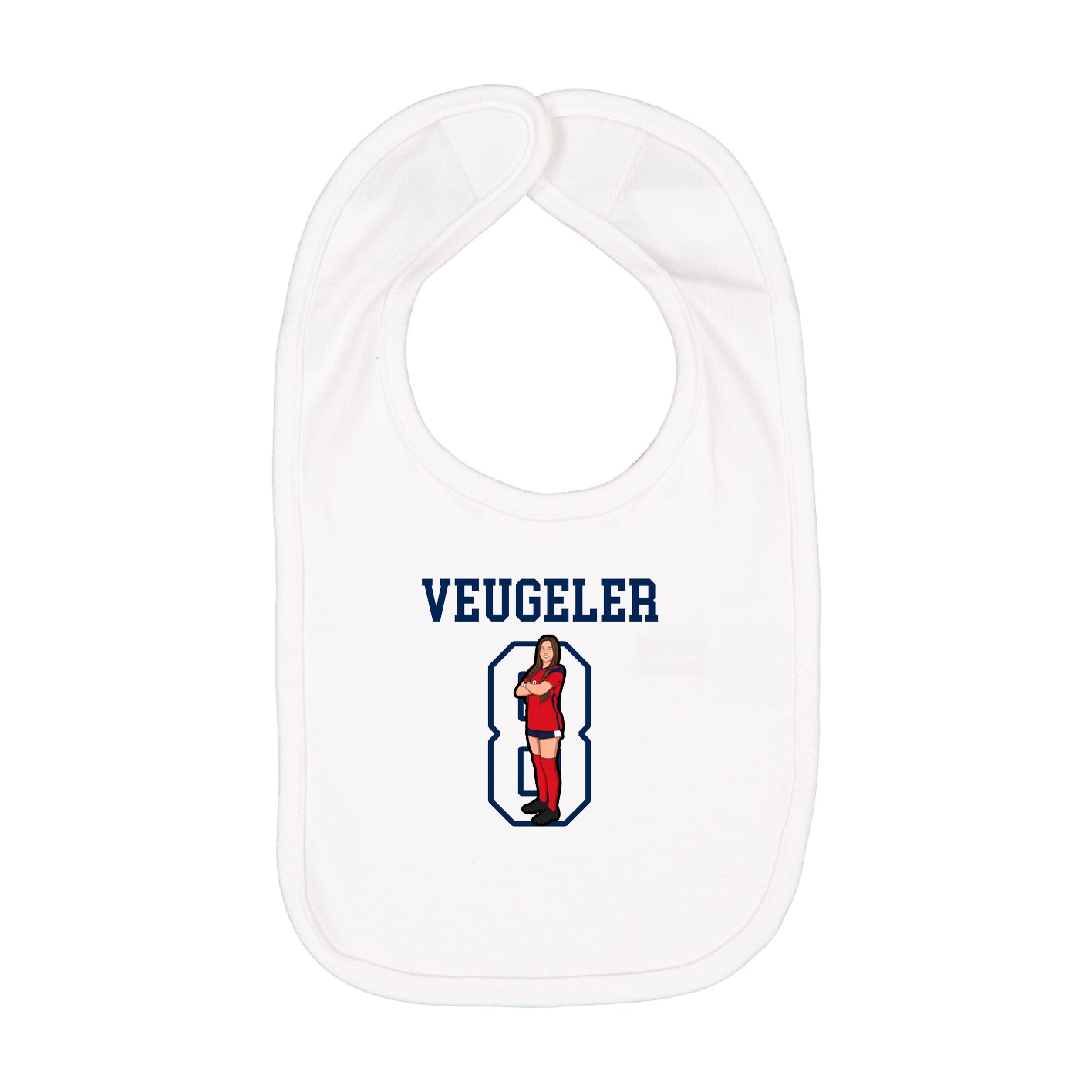 Infant Bib — Shirsey in White