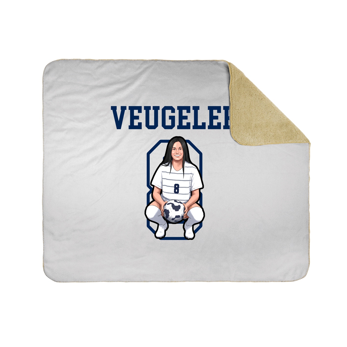 Throw Blanket — Shirsey in White
