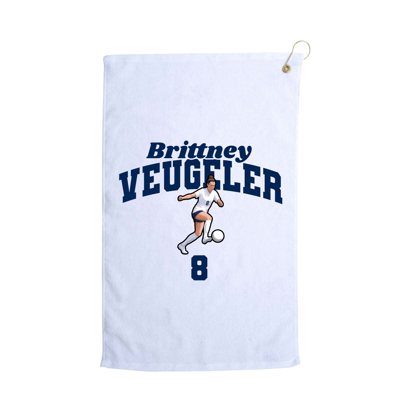 Golf Towel — Signature Arch in White