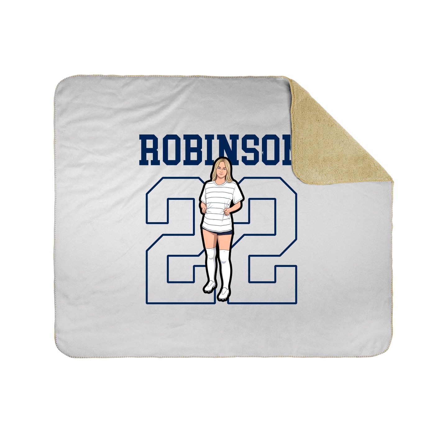 Throw Blanket — Shirsey in White