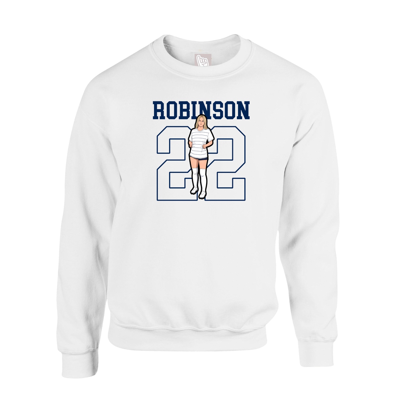 Fleece Crew — Shirsey in White
