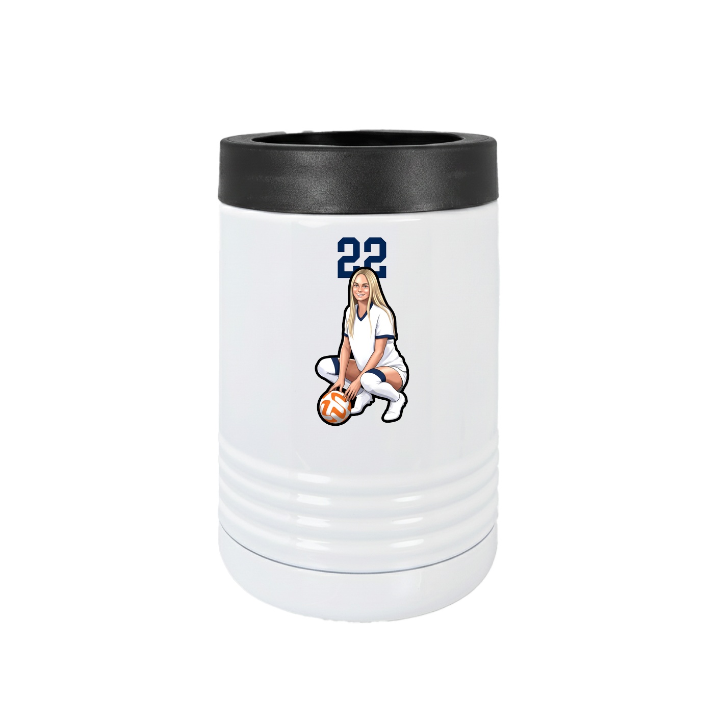 Beverage Holder — Number Top in White