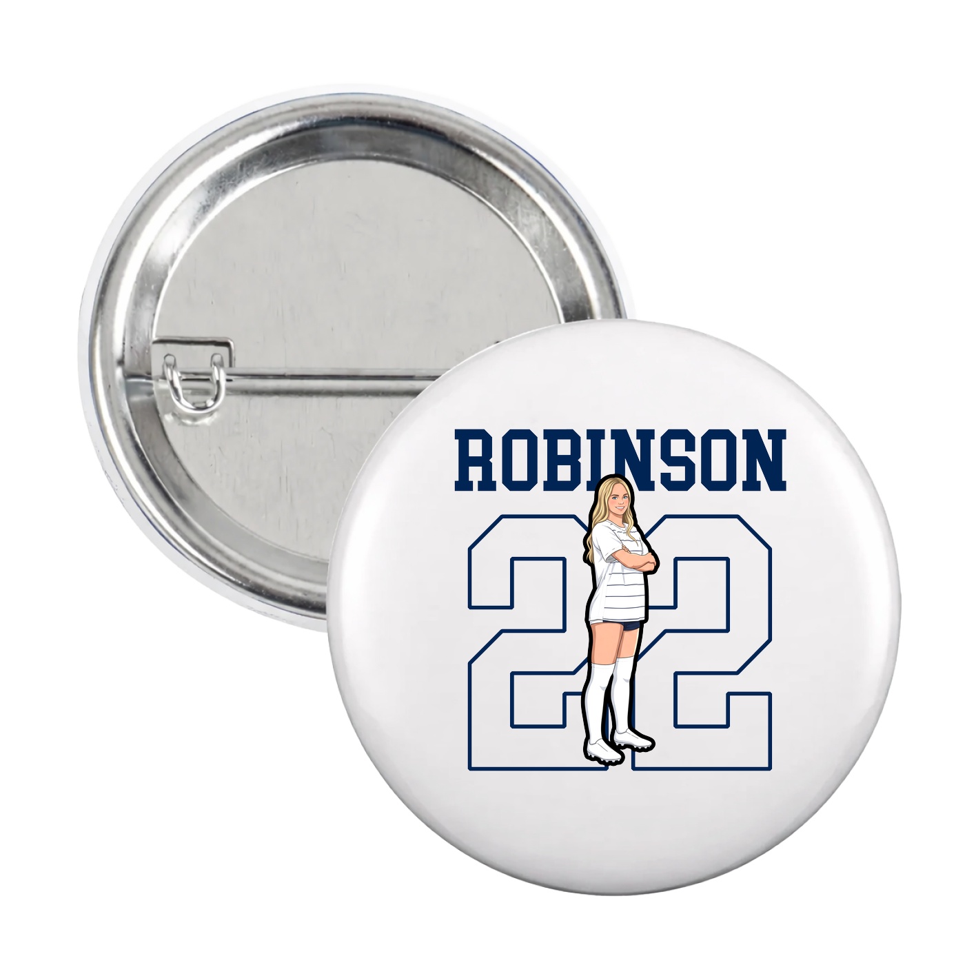 Game Day Button — Shirsey in White