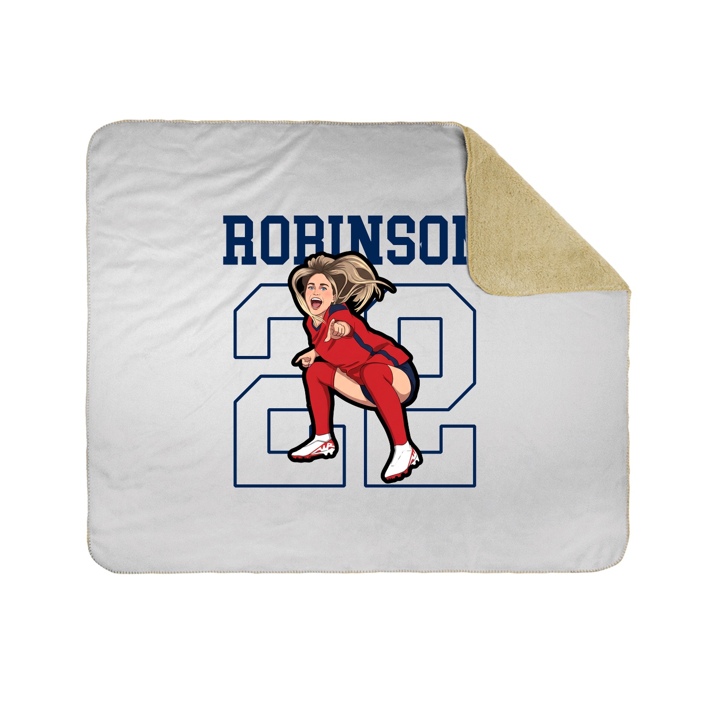 Throw Blanket — Shirsey in White