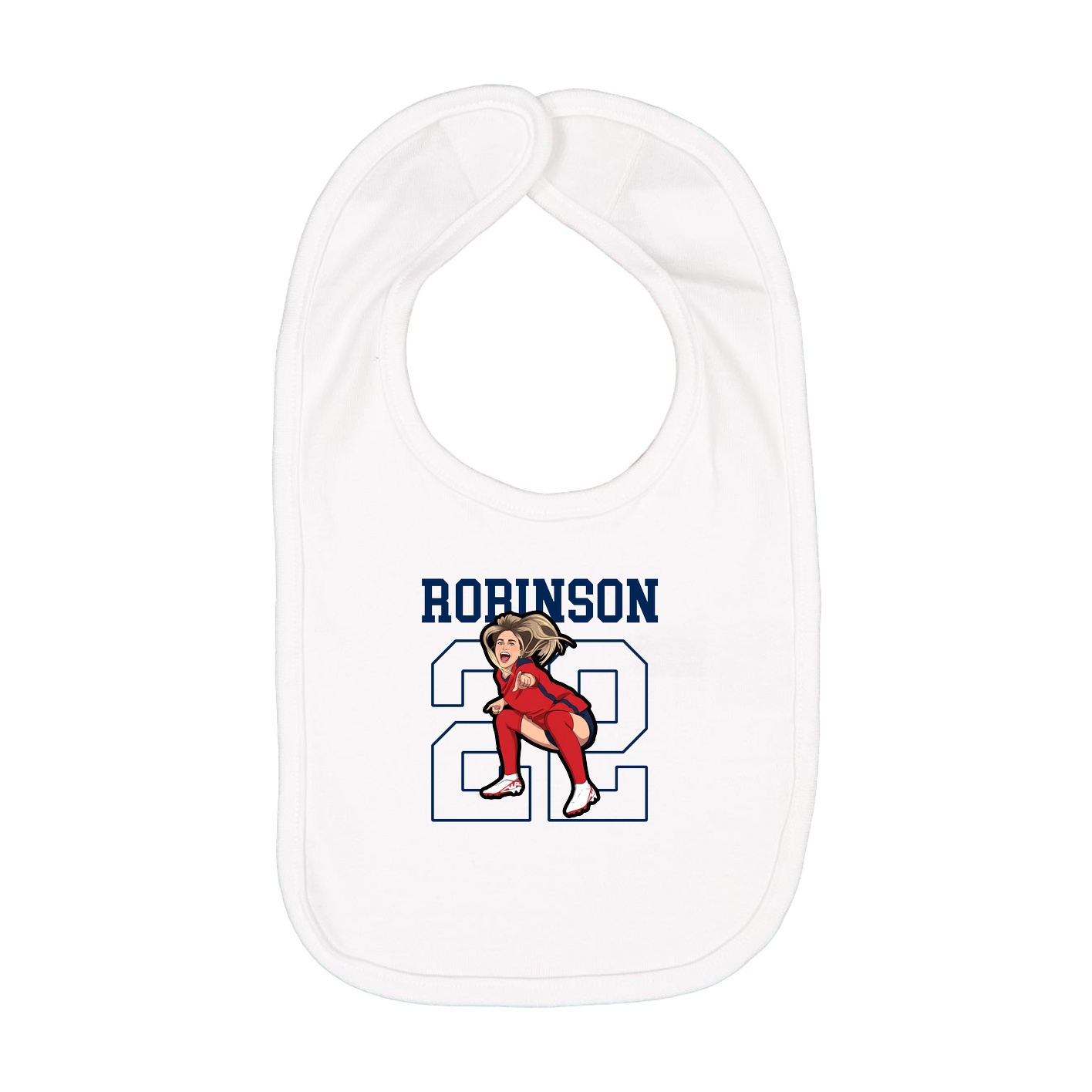Infant Bib — Shirsey in White