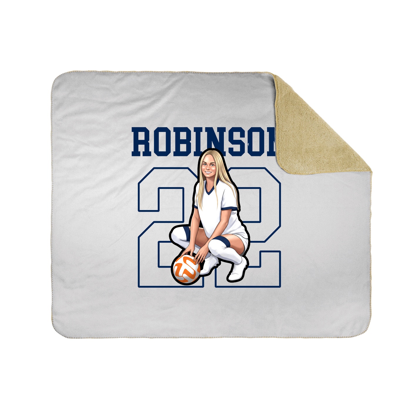 Throw Blanket — Shirsey in White