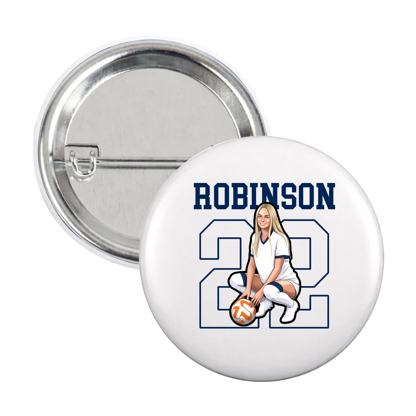 Game Day Button — Shirsey in White