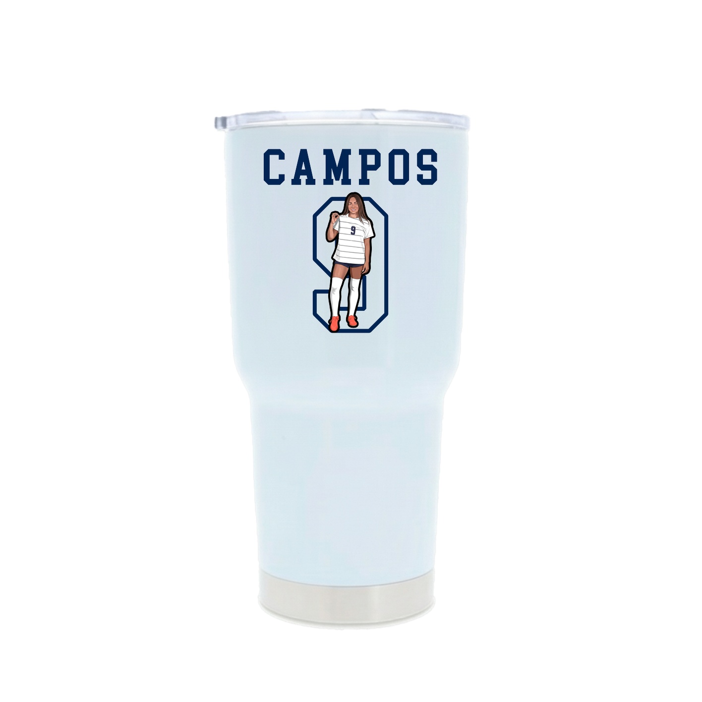 30oz Stainless Steel Tumbler — Shirsey in White