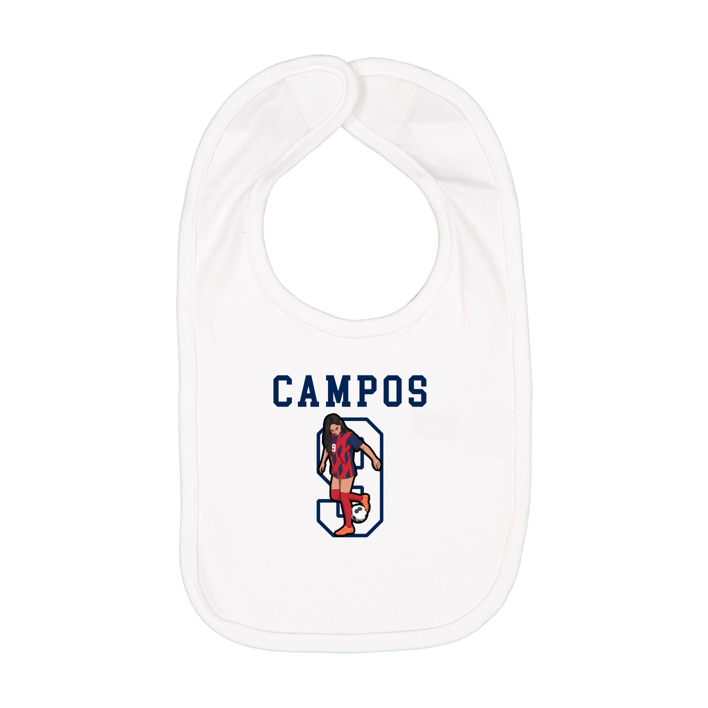 Infant Bib — Shirsey in White