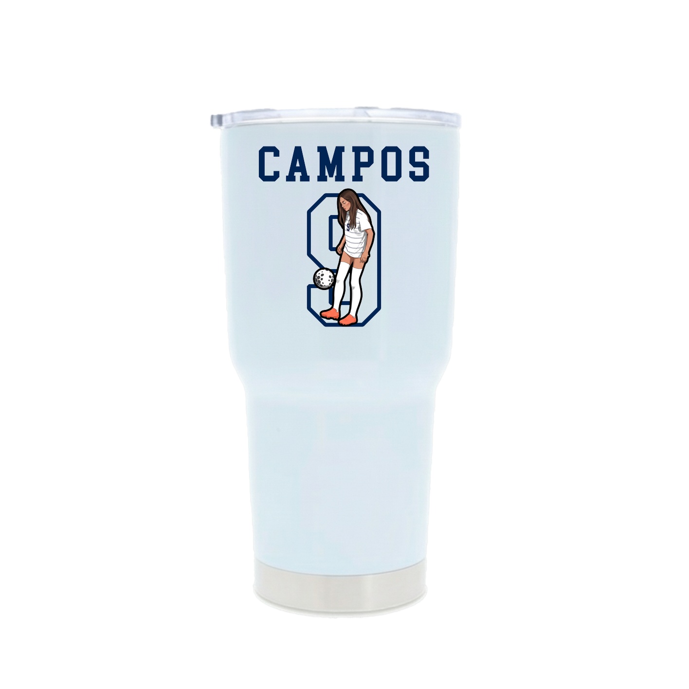 30oz Stainless Steel Tumbler — Shirsey in White