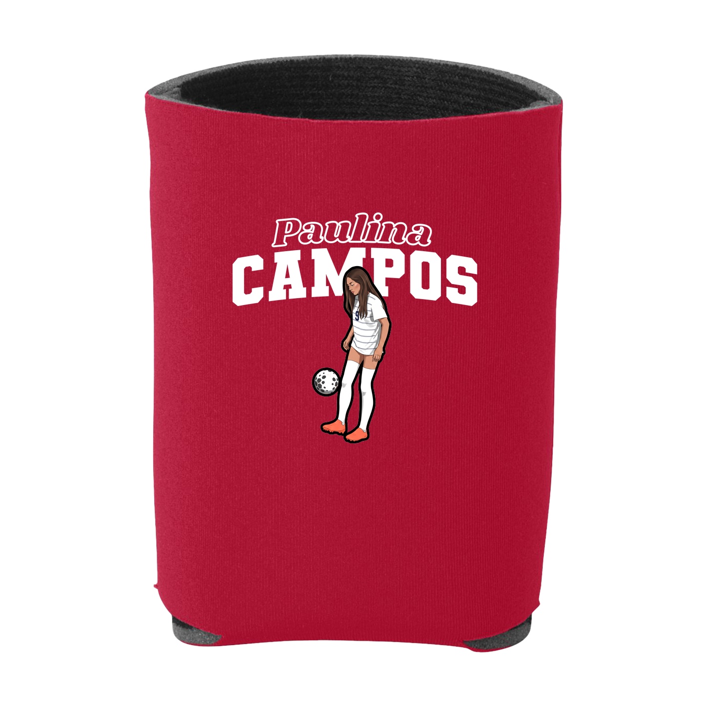 Can Holder — Name Arch in Red
