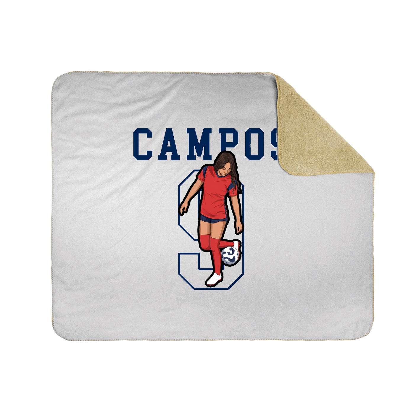 Throw Blanket — Shirsey in White