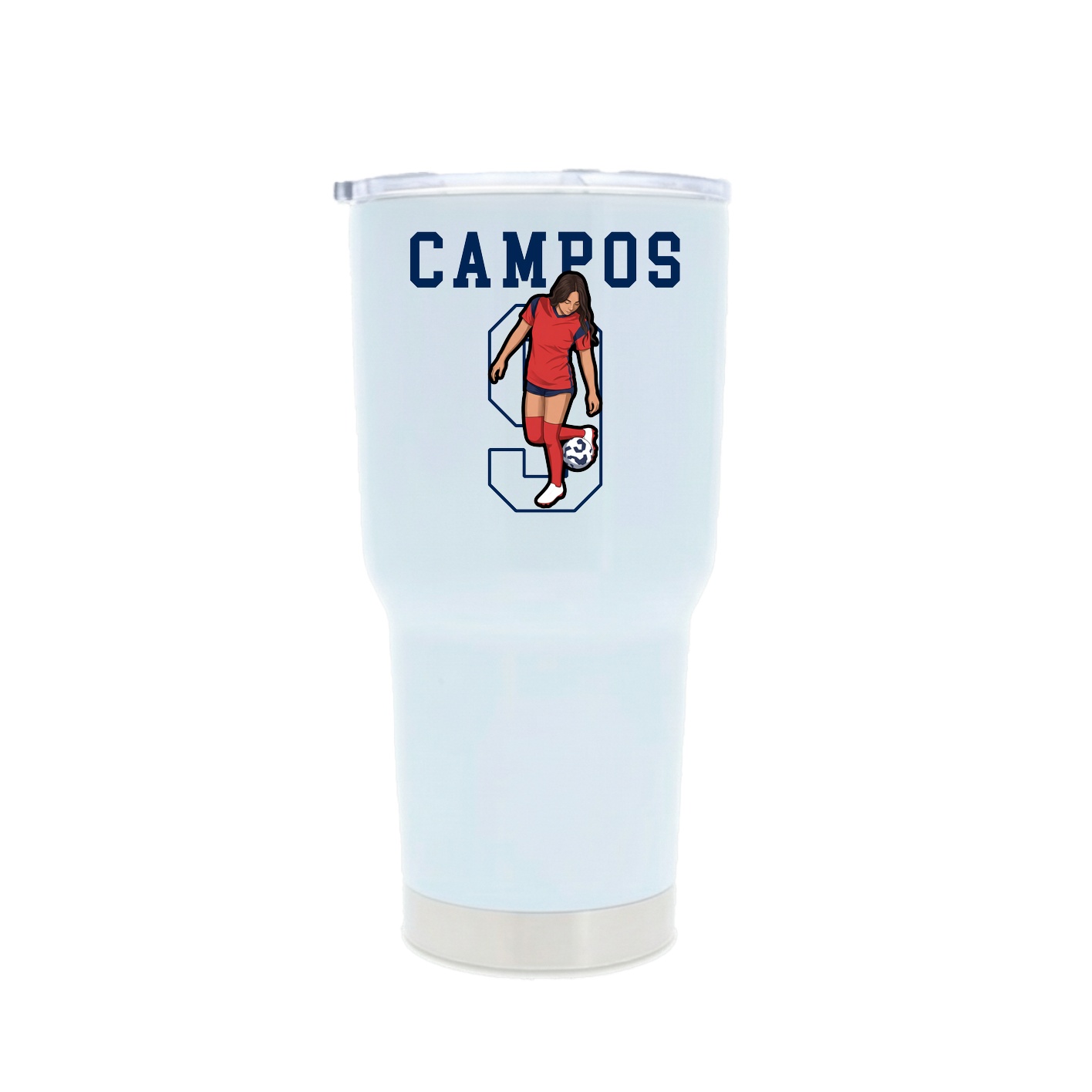 30oz Stainless Steel Tumbler — Shirsey in White