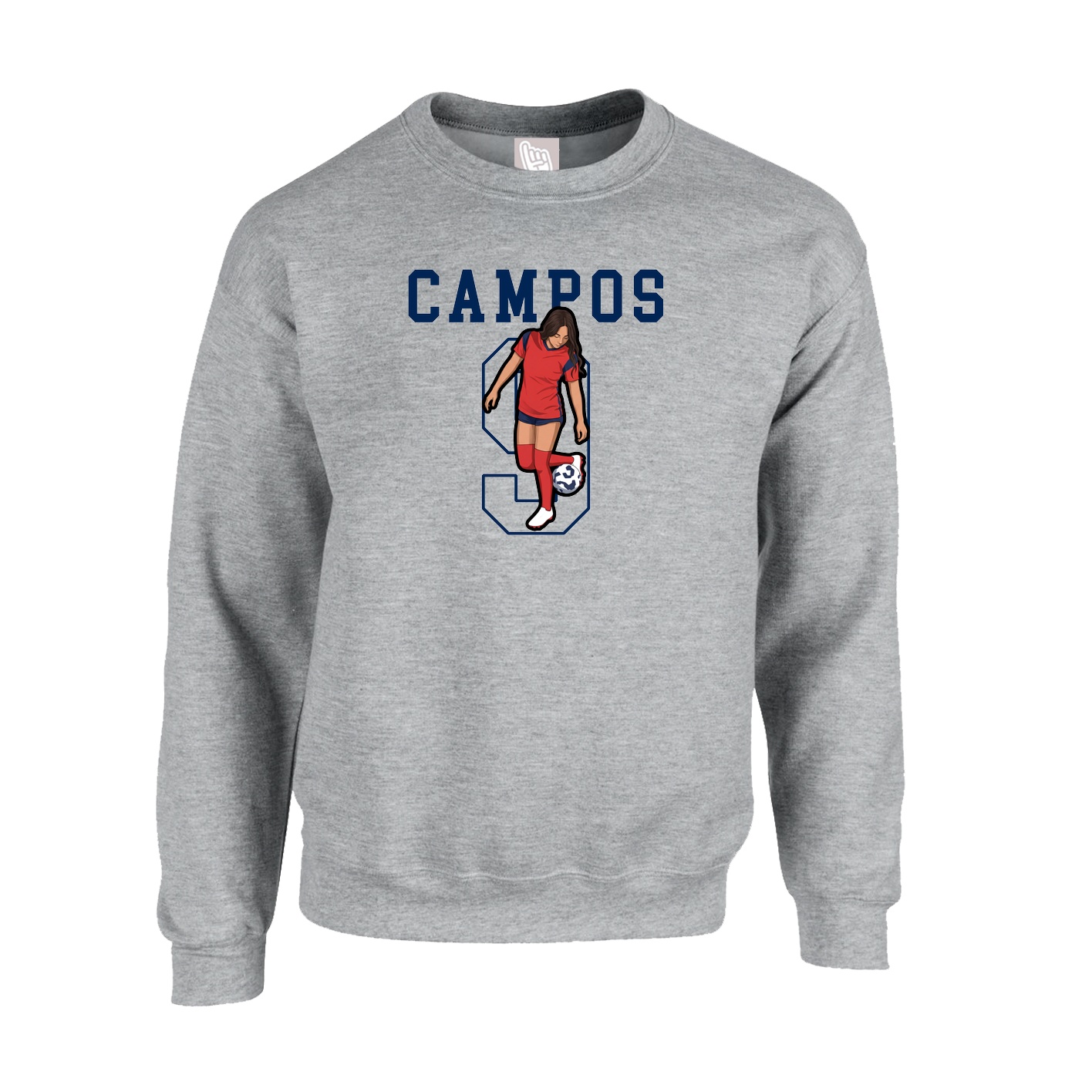 Fleece Crew — Shirsey in Grey