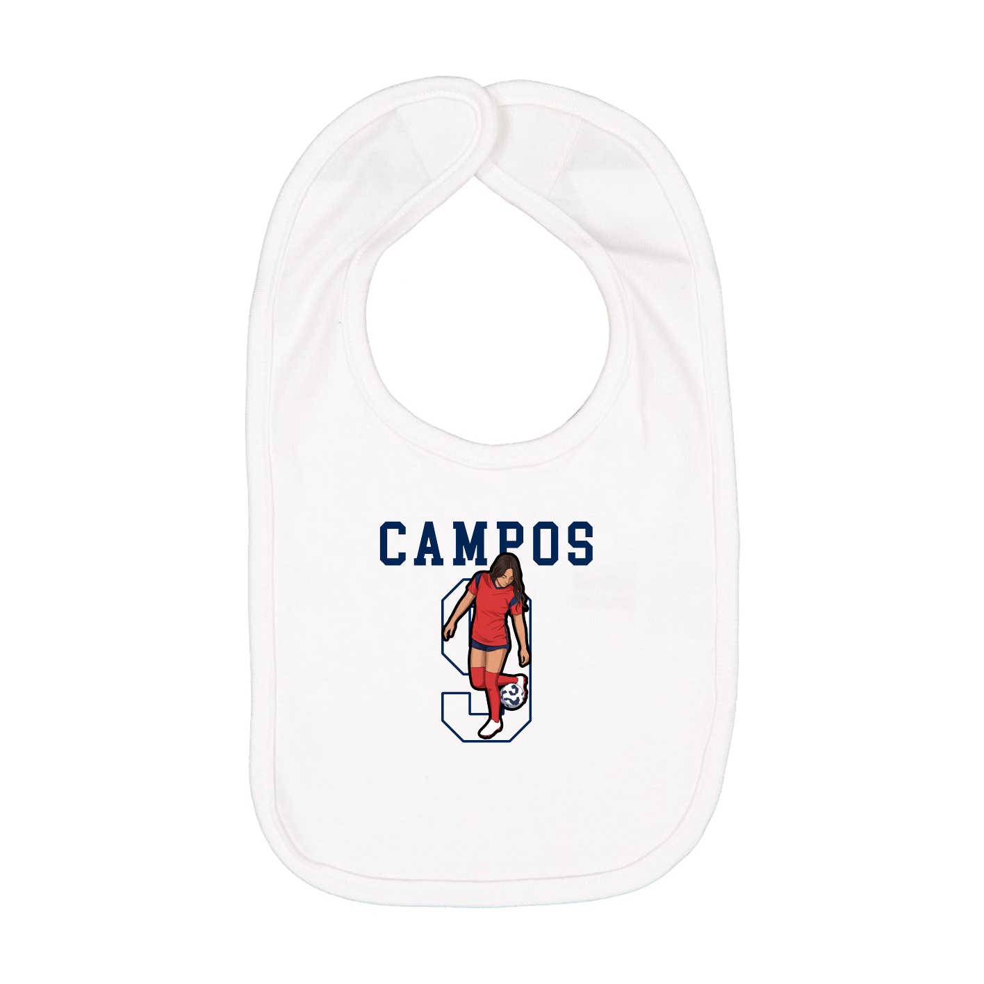 Infant Bib — Shirsey in White