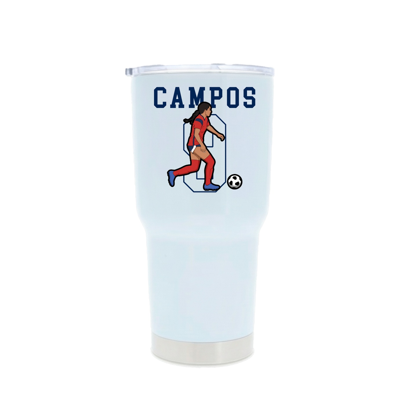 30oz Stainless Steel Tumbler — Shirsey in White