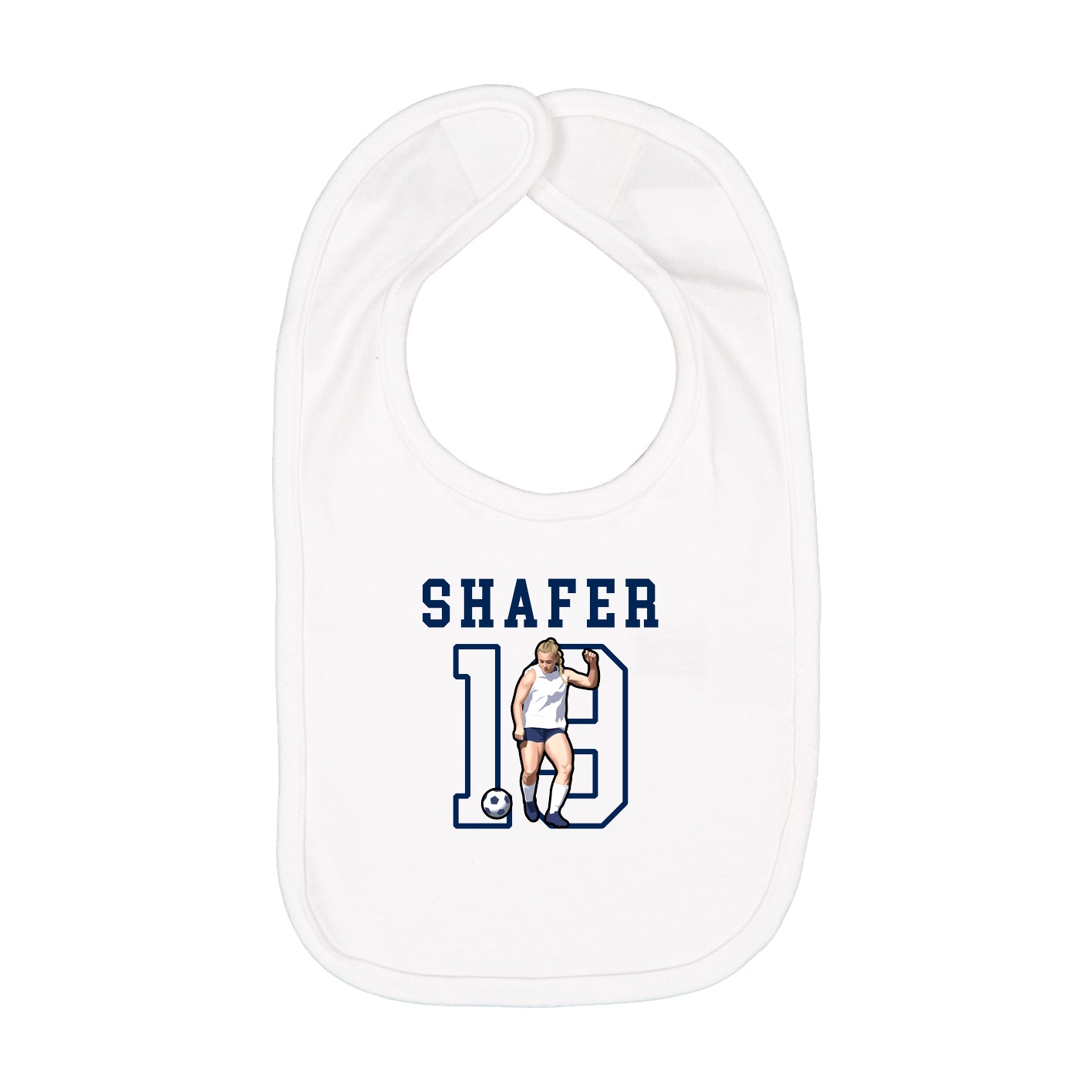 Infant Bib — Shirsey in White