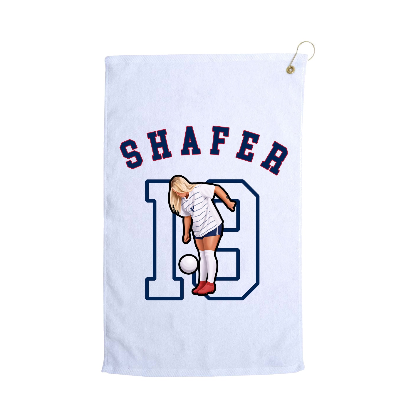 Golf Towel — Shirsey Arch in White