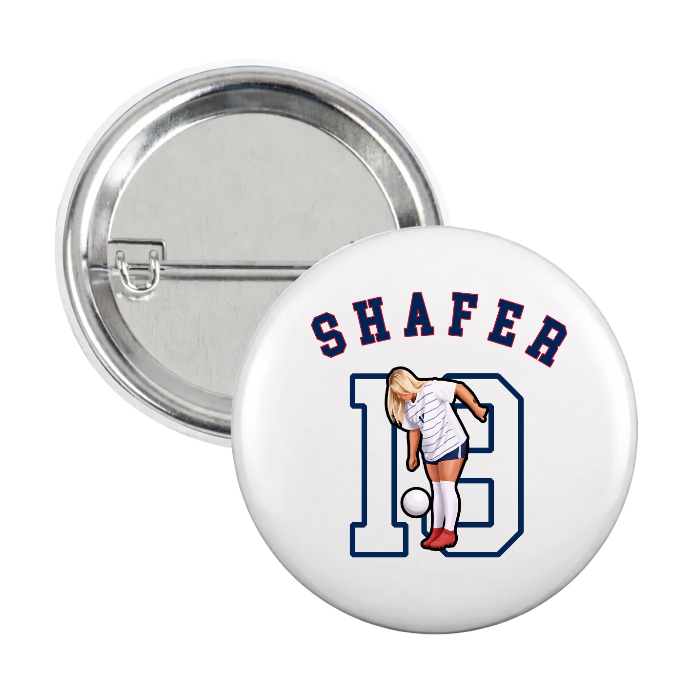 Game Day Button — Shirsey Arch in White